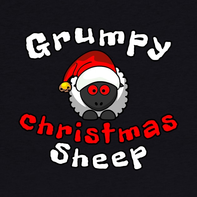 Grumpy Christmas Sheep by Mamon